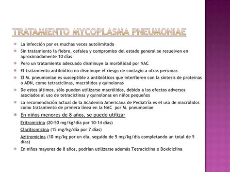 mycoplasma pneumoniae tratamiento